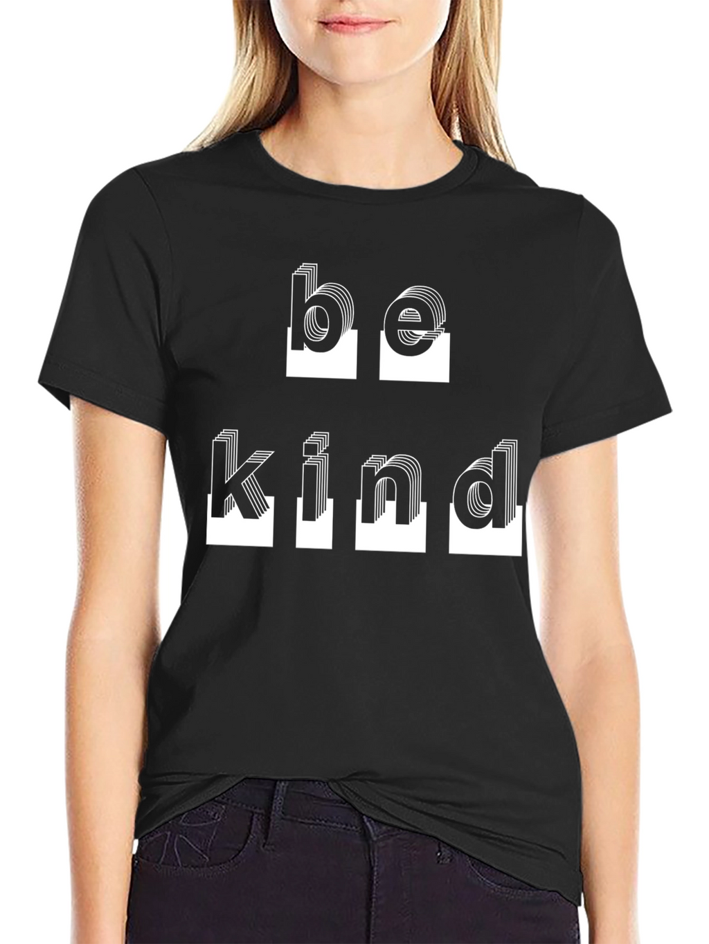 Be Kind Black Graphic Tee