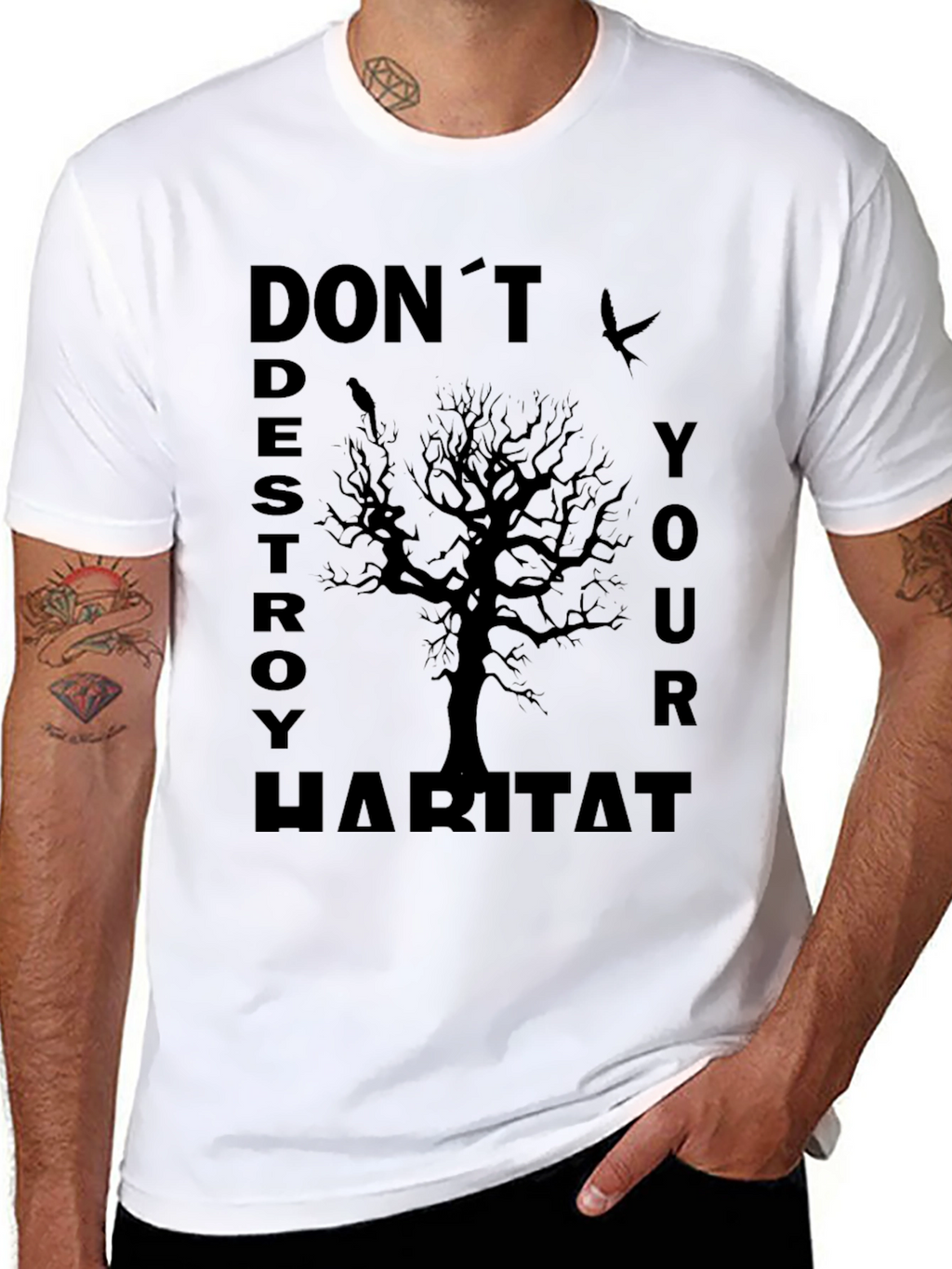 Eco-Awareness T-Shirt - Dont Destroy Habitat