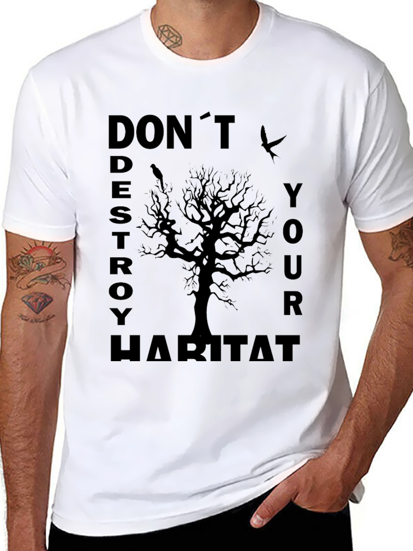 Eco-Awareness T-Shirt - Dont Destroy Habitat