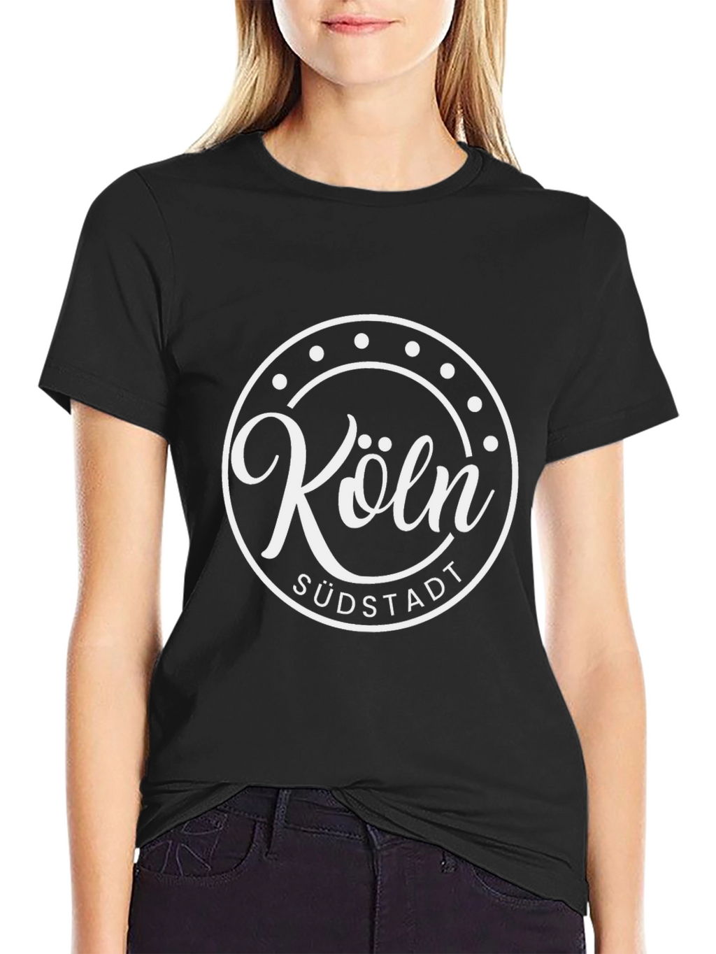 Köln Südstadt Black Graphic T-Shirt