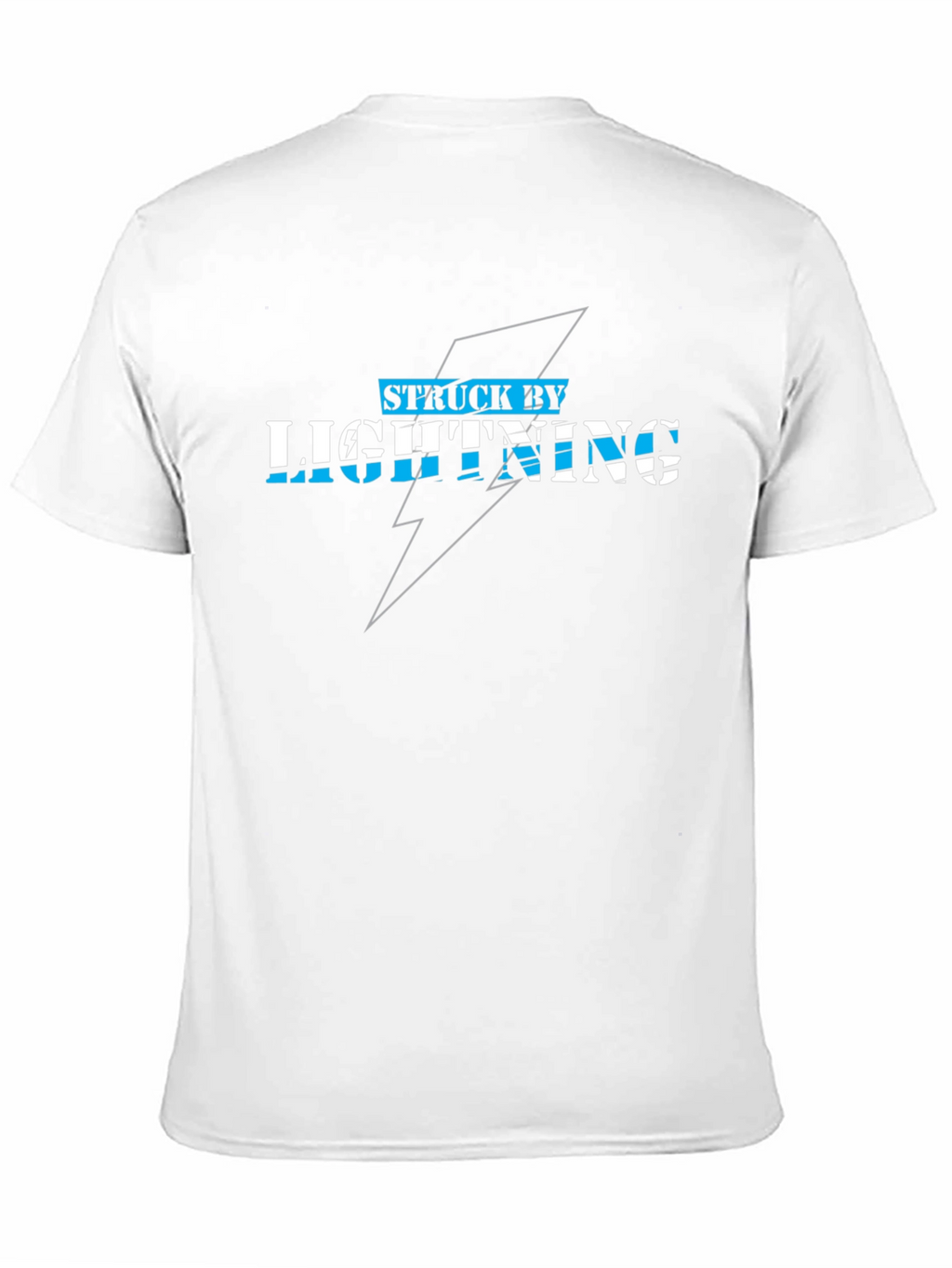 Struck By Lightning Graphic Tee - Black Cotton T-Shirt