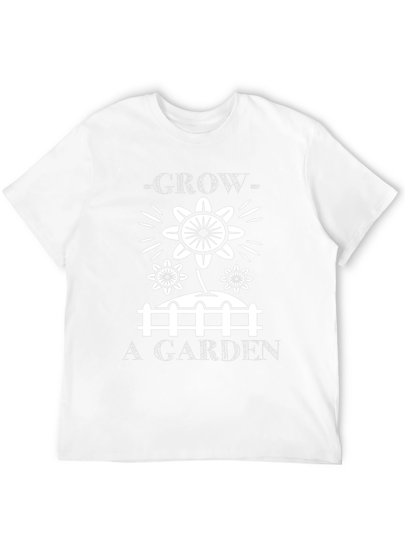 Grow a Garden Black T-Shirt - Floral Graphic Tee