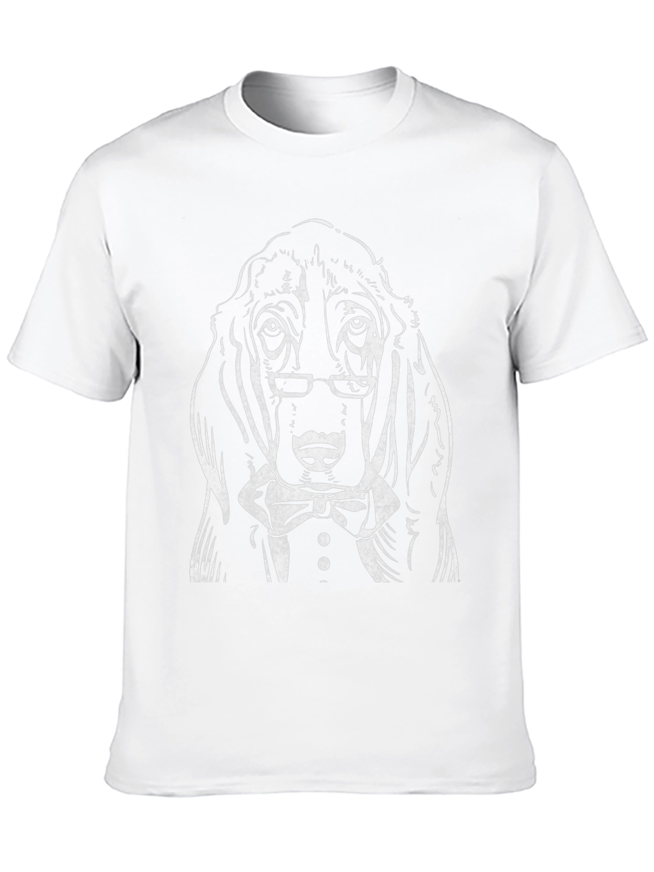 Sophisticated Dog Graphic Tee - Formal Wear