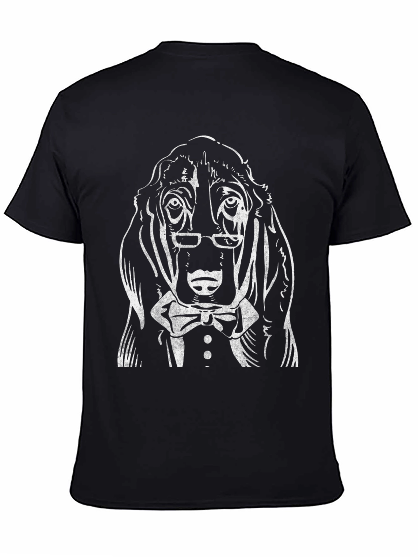 Sophisticated Dog Graphic Tee - Formal Wear