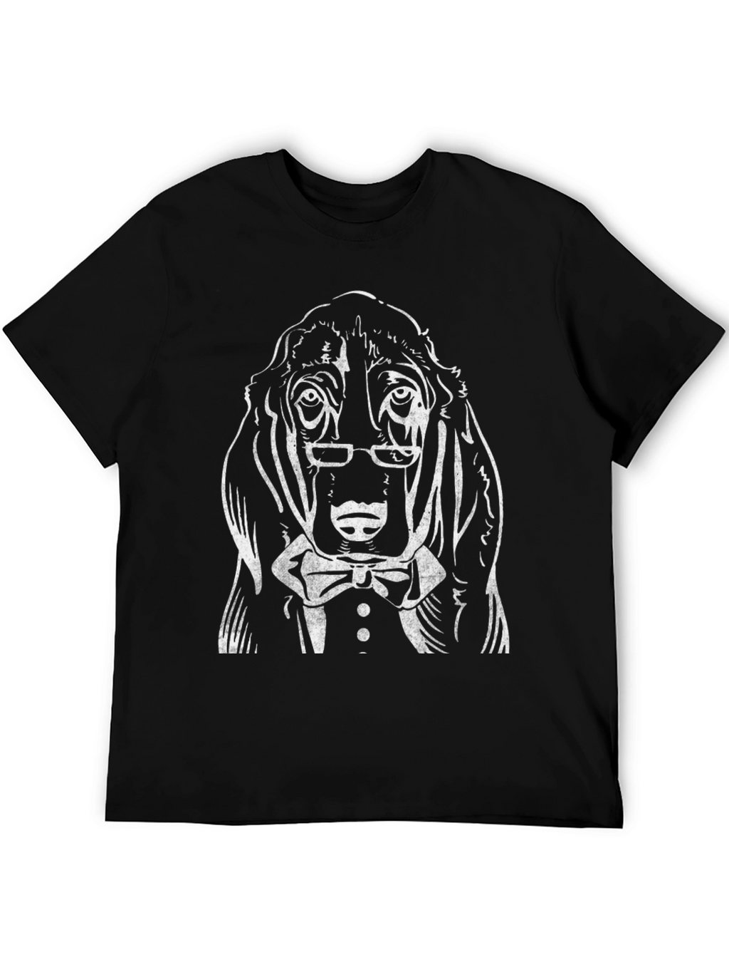 Sophisticated Dog Graphic Tee - Formal Wear