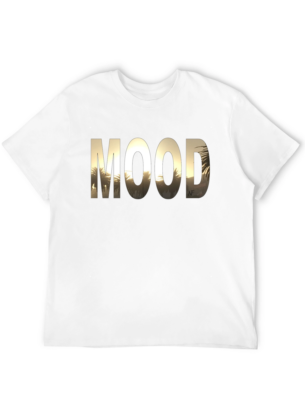 Mood Graphic Print Black T-Shirt