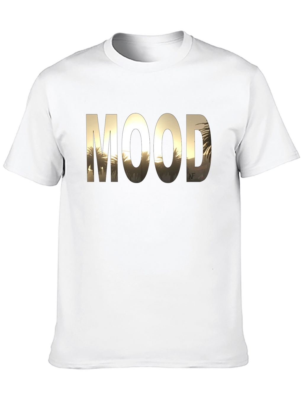 Mood Graphic Print Black T-Shirt