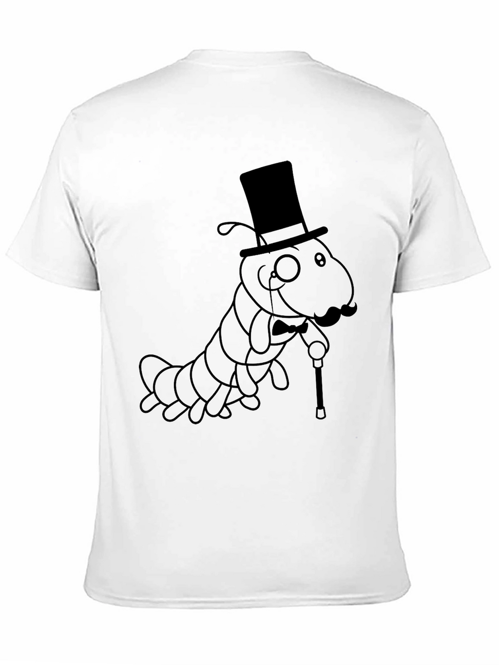 Dapper Caterpillar T-Shirt - Sophisticated Insect Style