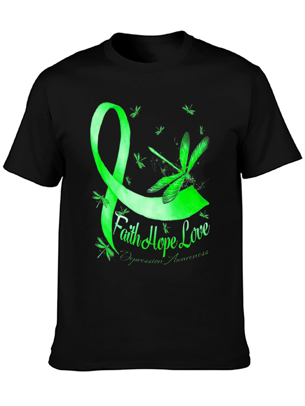 Faith Hope Love Depression Awareness T-Shirt