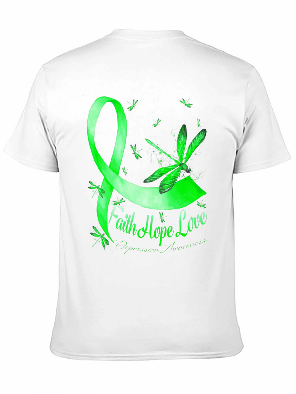 Faith Hope Love Depression Awareness T-Shirt