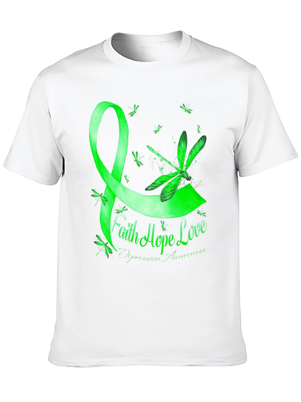Faith Hope Love Depression Awareness T-Shirt
