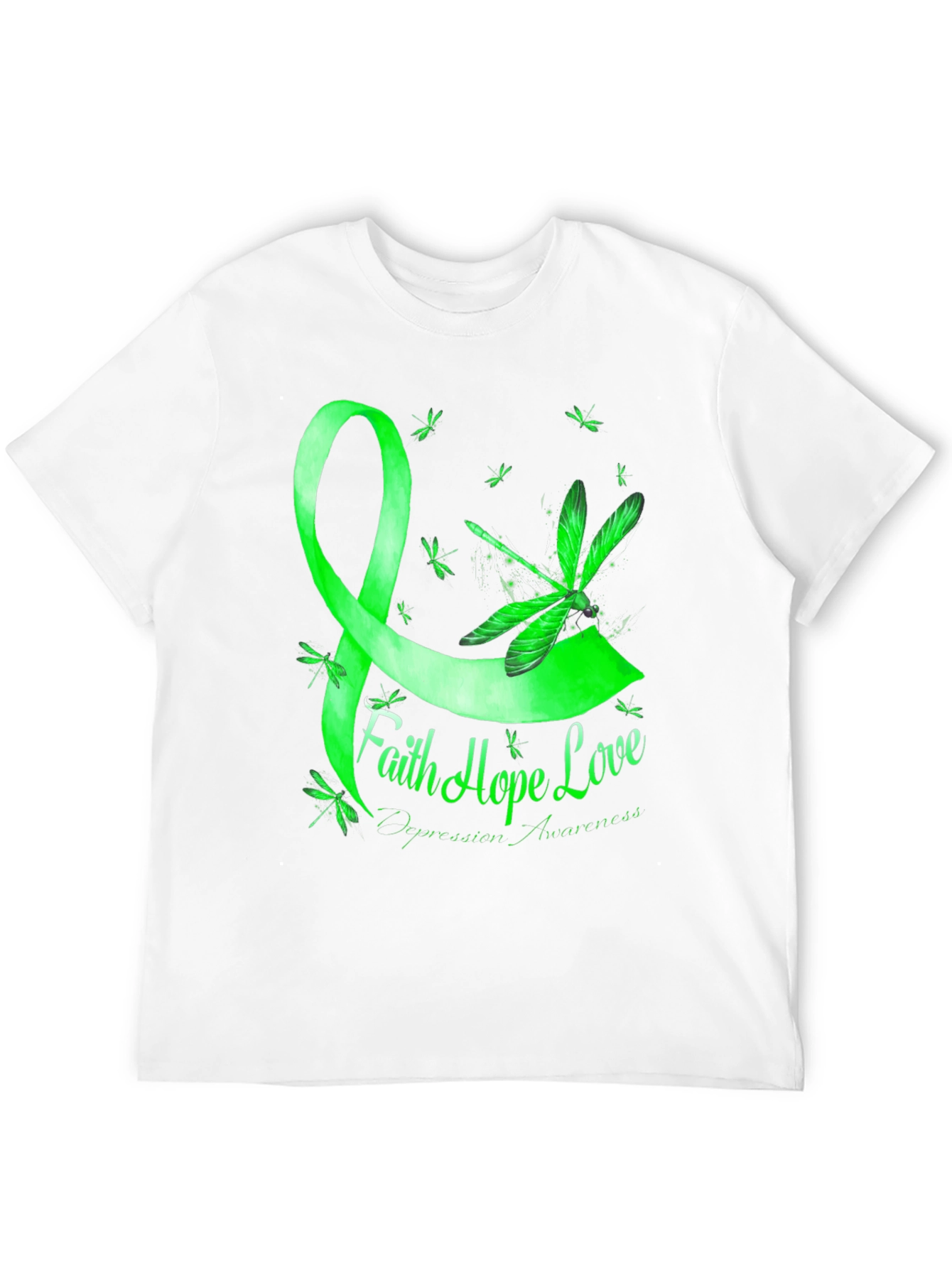 Faith Hope Love Depression Awareness T-Shirt