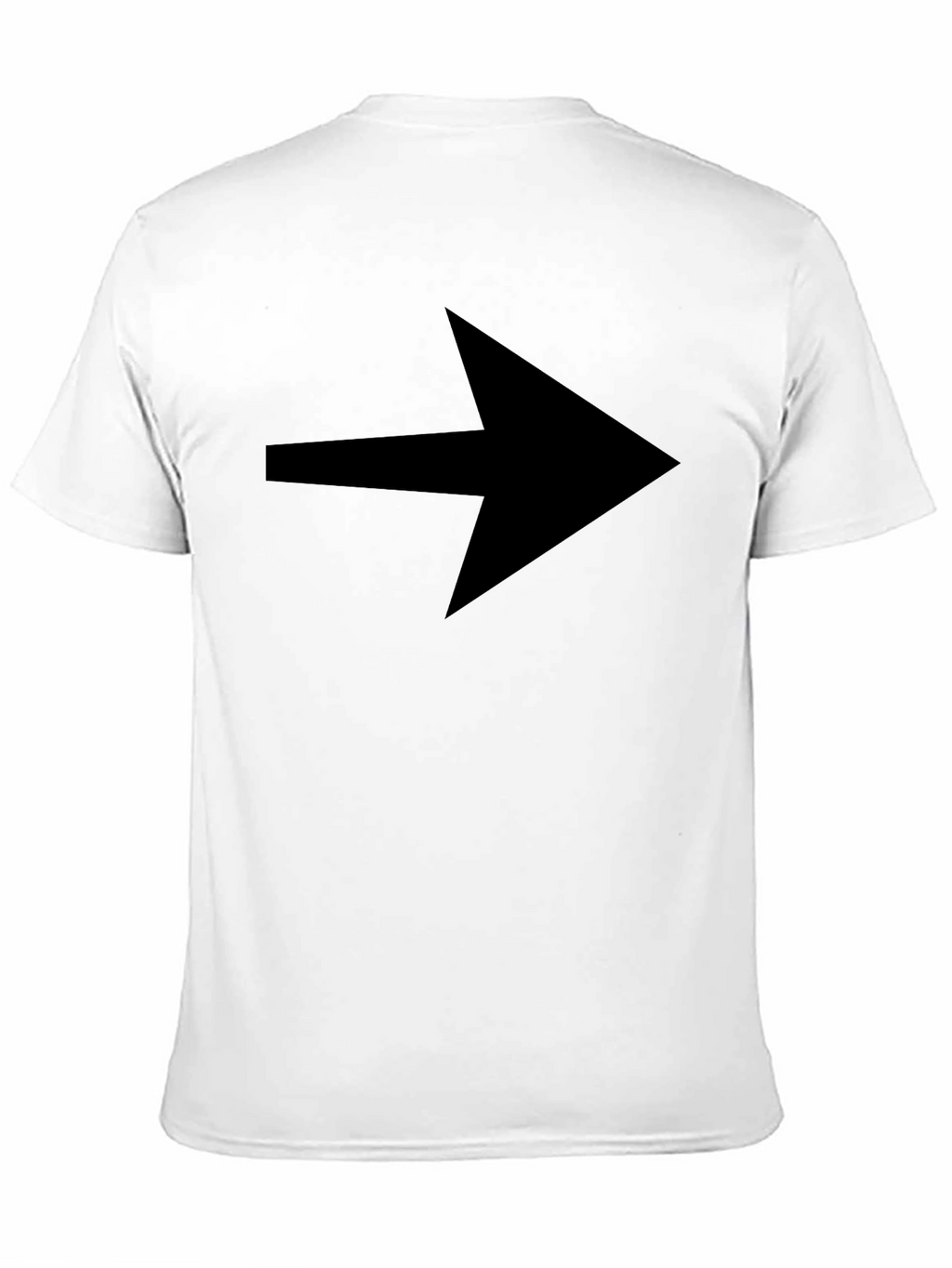 Arrow Graphic Tee - Black Cotton Blend Casual Wear