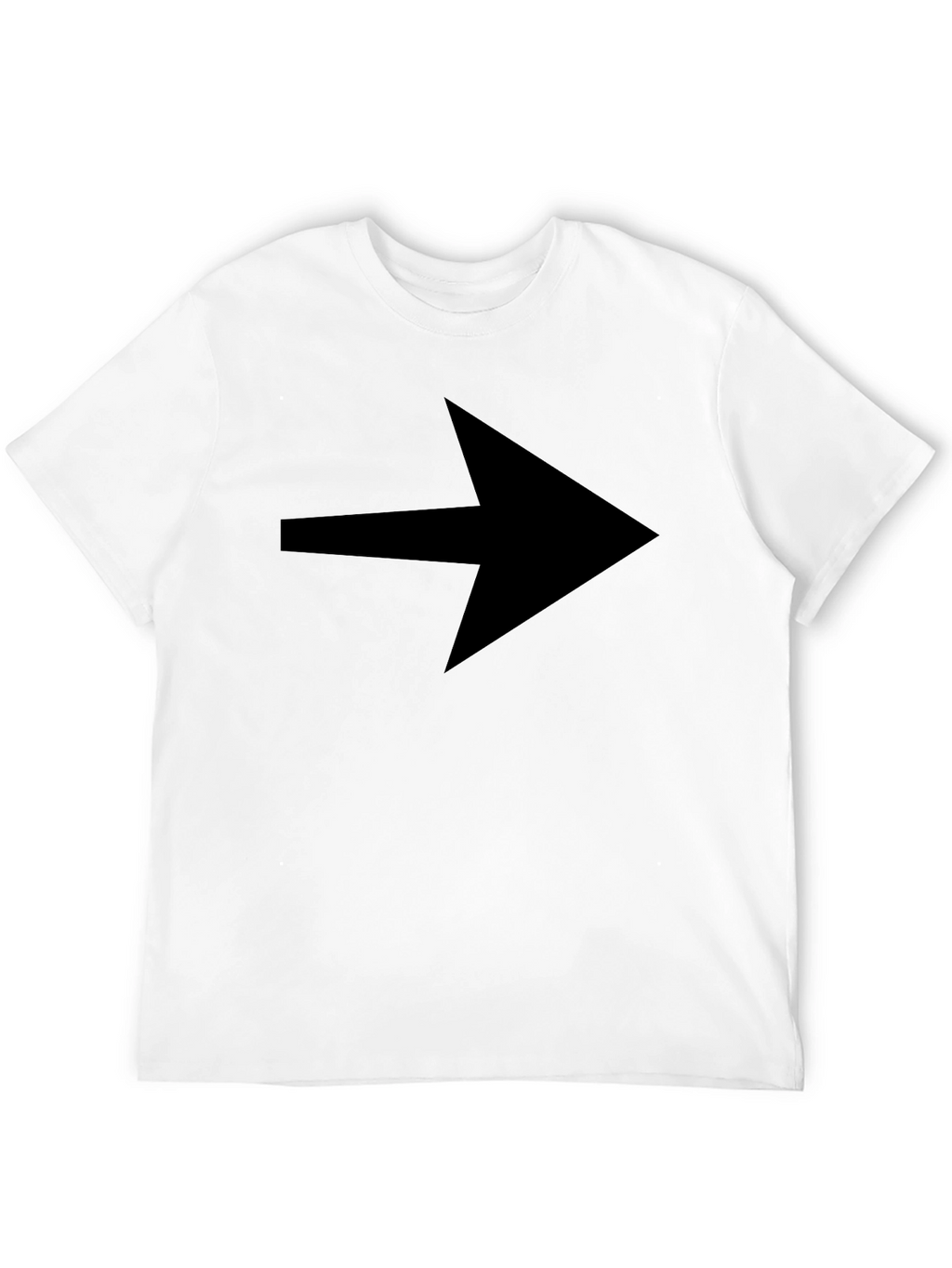 Arrow Graphic Tee - Black Cotton Blend Casual Wear