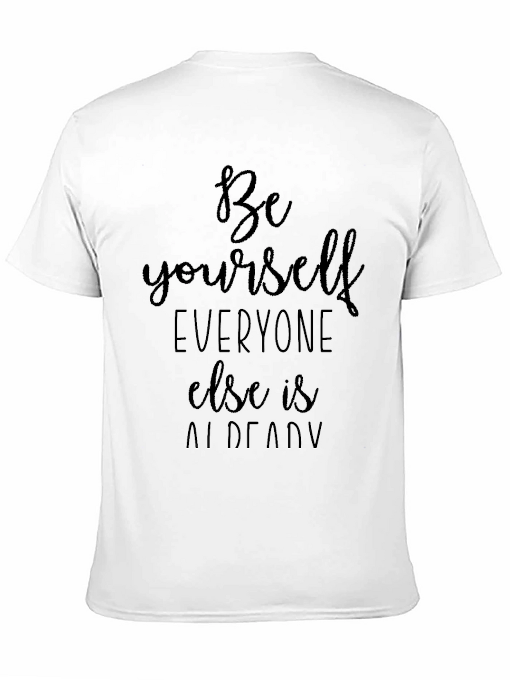 Be Yourself Black Graphic T-Shirt