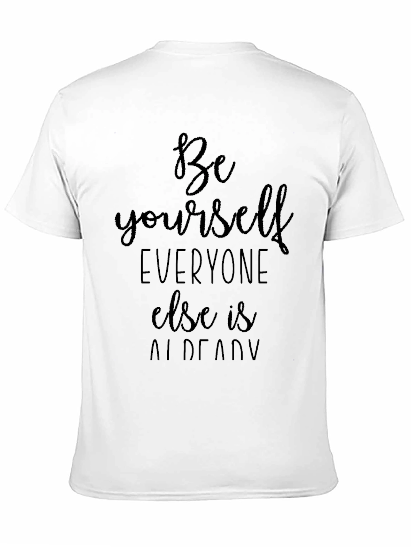 Be Yourself Black Graphic T-Shirt