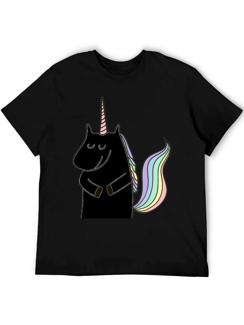 Unicorn Graphic Tee - Black
