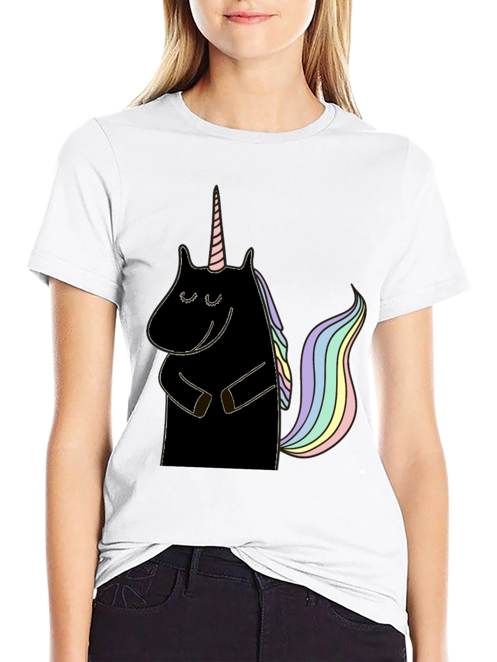 Unicorn Graphic Tee - Black