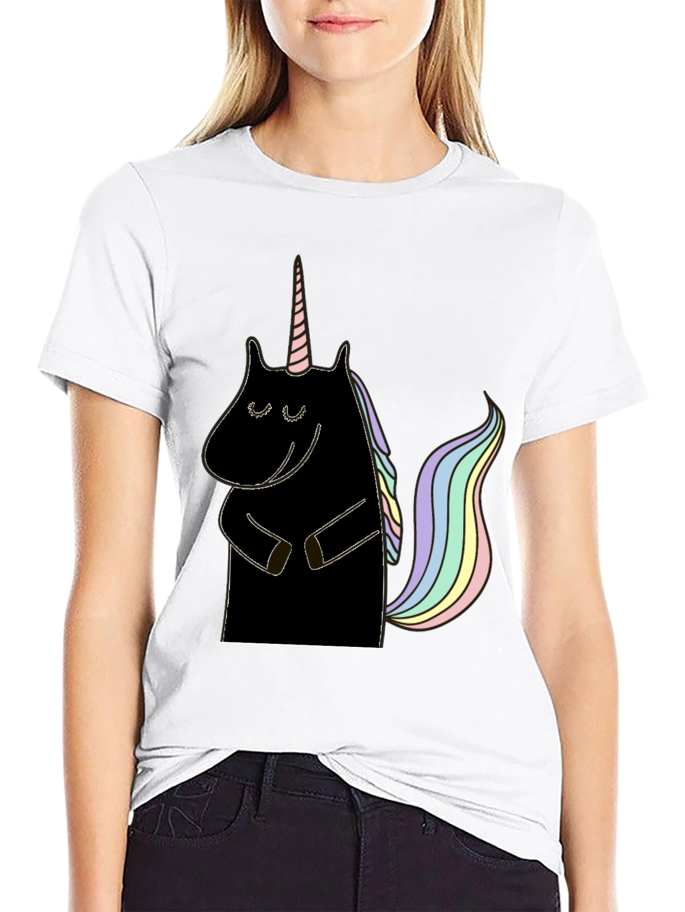 Unicorn Graphic Tee - Black