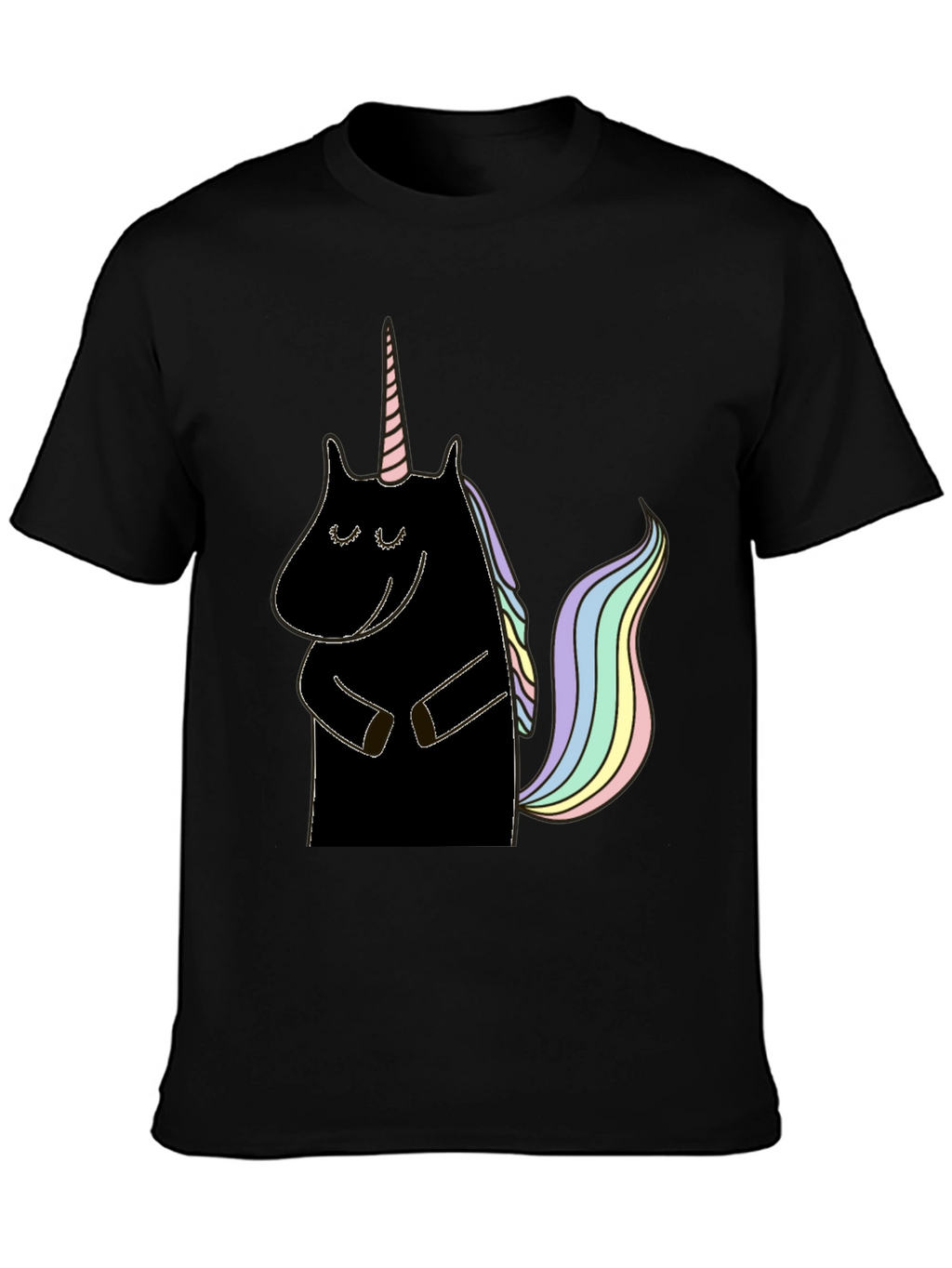 Unicorn Graphic Tee - Black