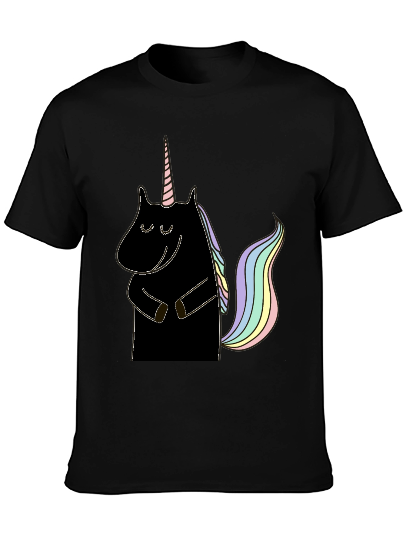 Unicorn Graphic Tee - Black
