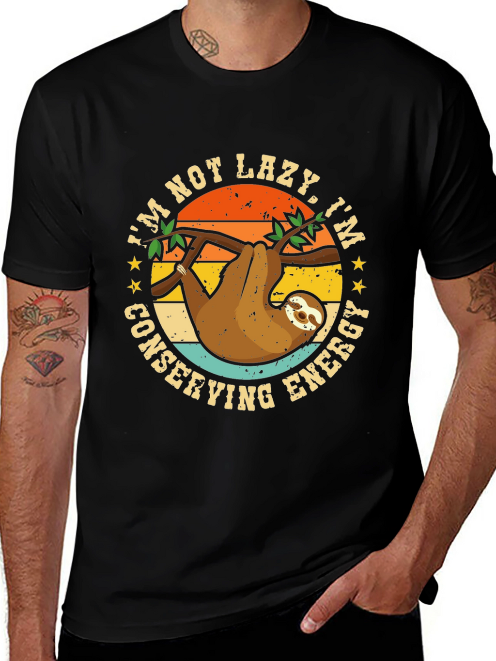 Im Not Lazy Sloth Graphic Tee