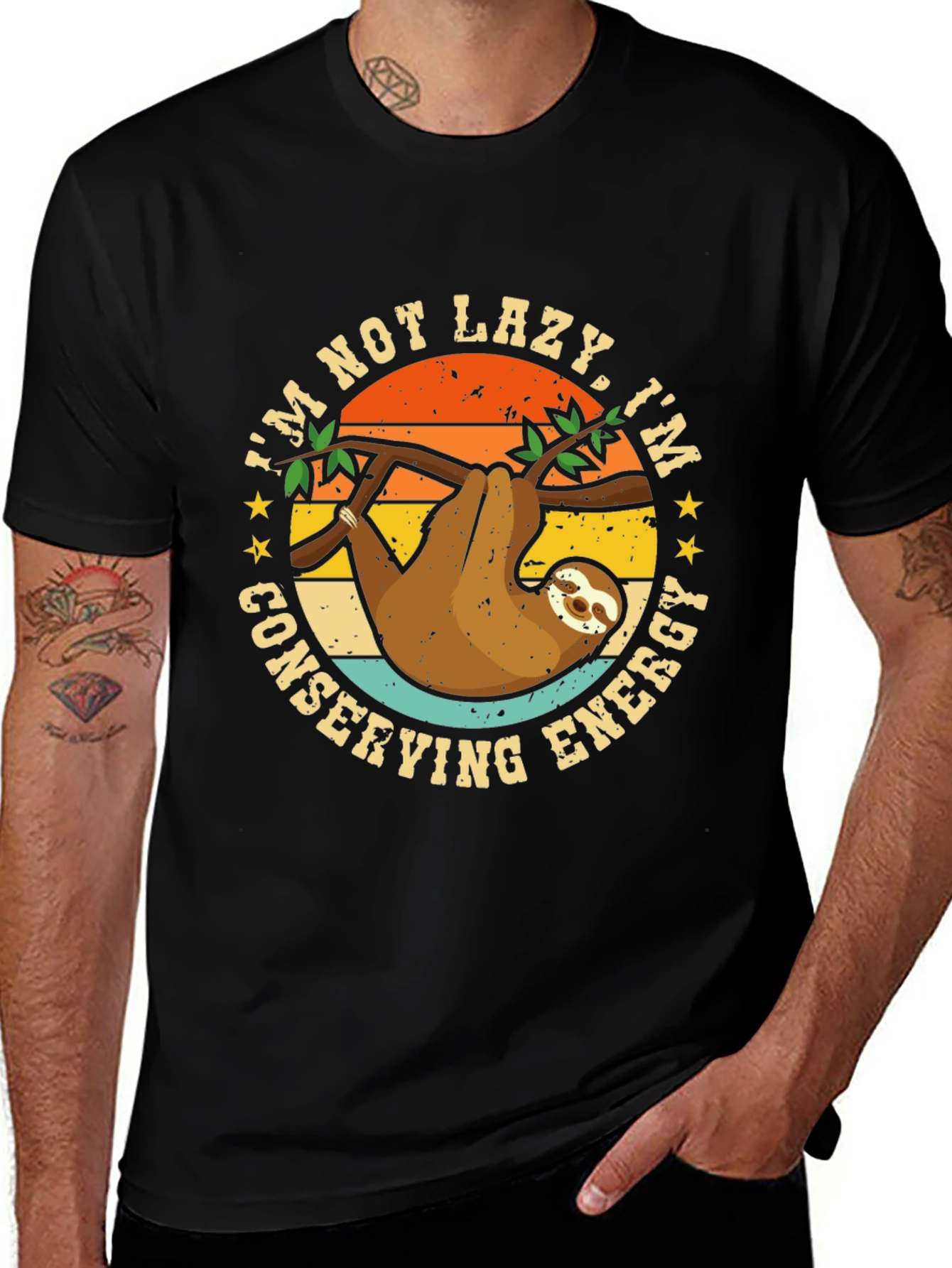 Im Not Lazy Sloth Graphic Tee