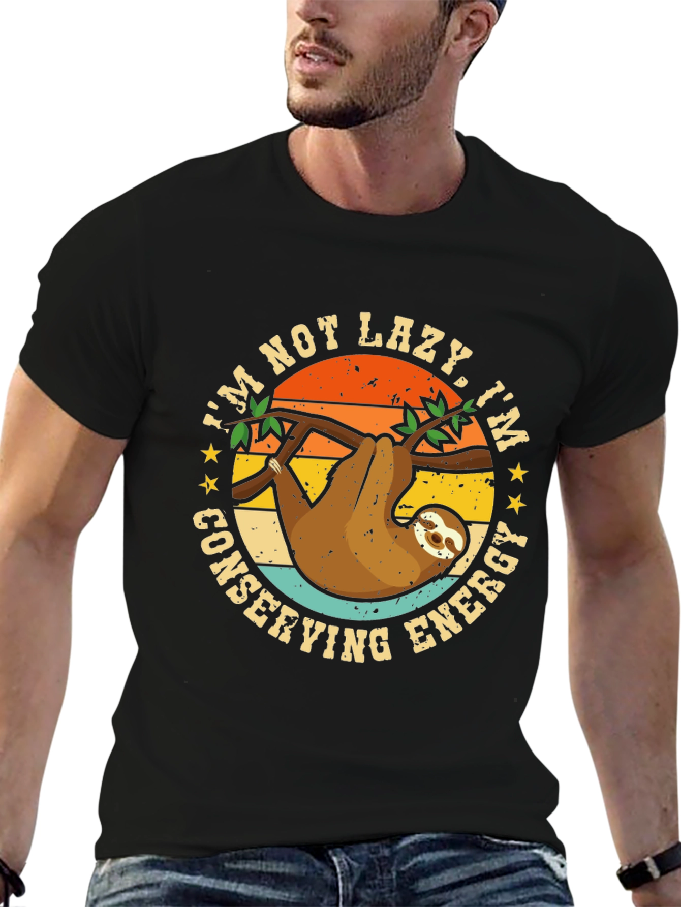 Im Not Lazy Sloth Graphic Tee