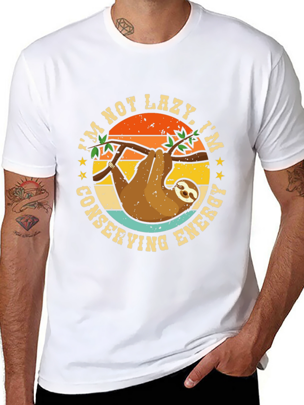 Im Not Lazy Sloth Graphic Tee
