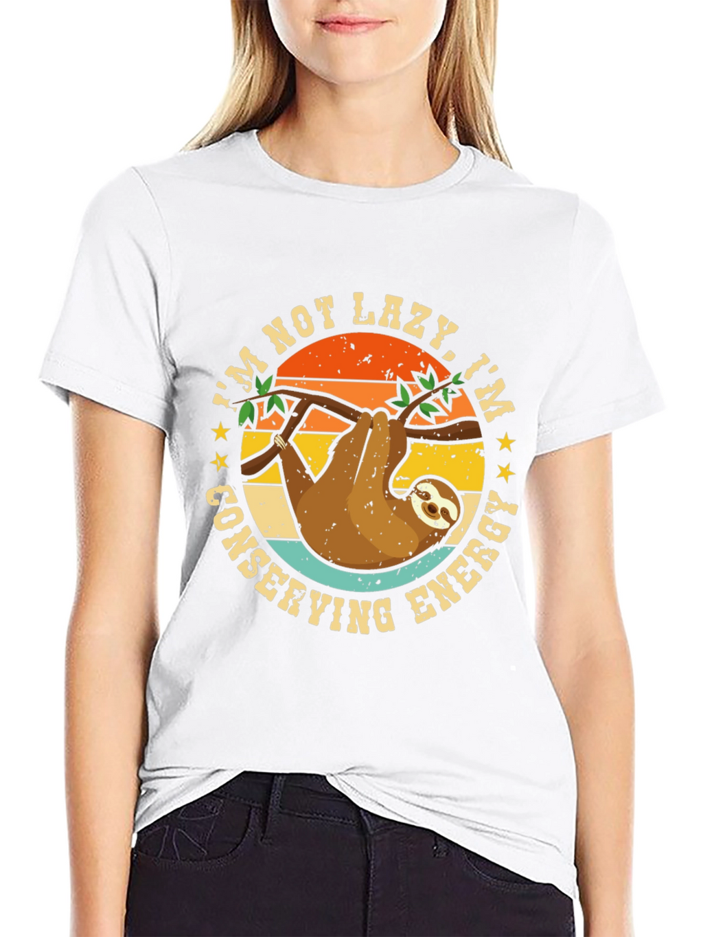 Im Not Lazy Sloth Graphic Tee