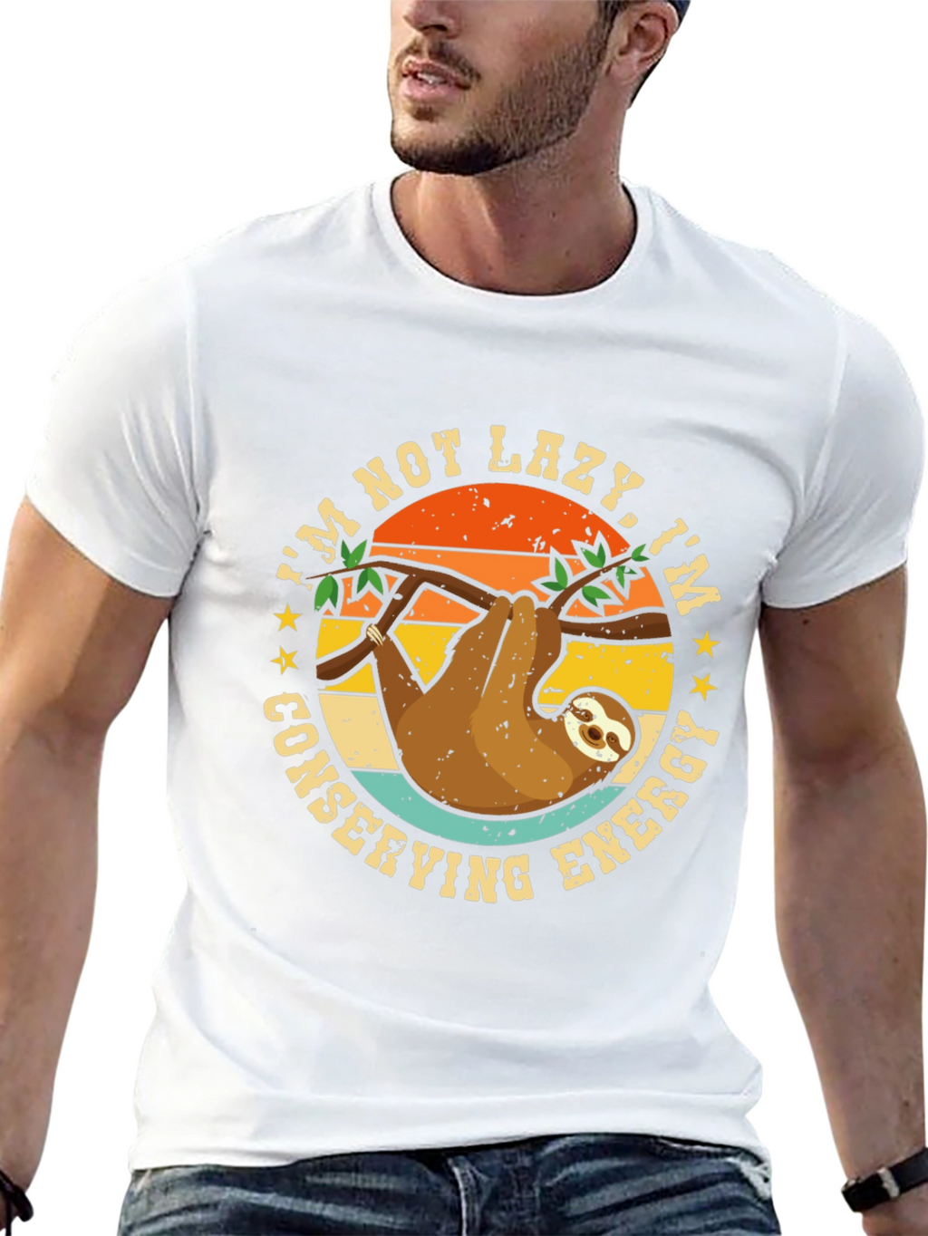 Im Not Lazy Sloth Graphic Tee