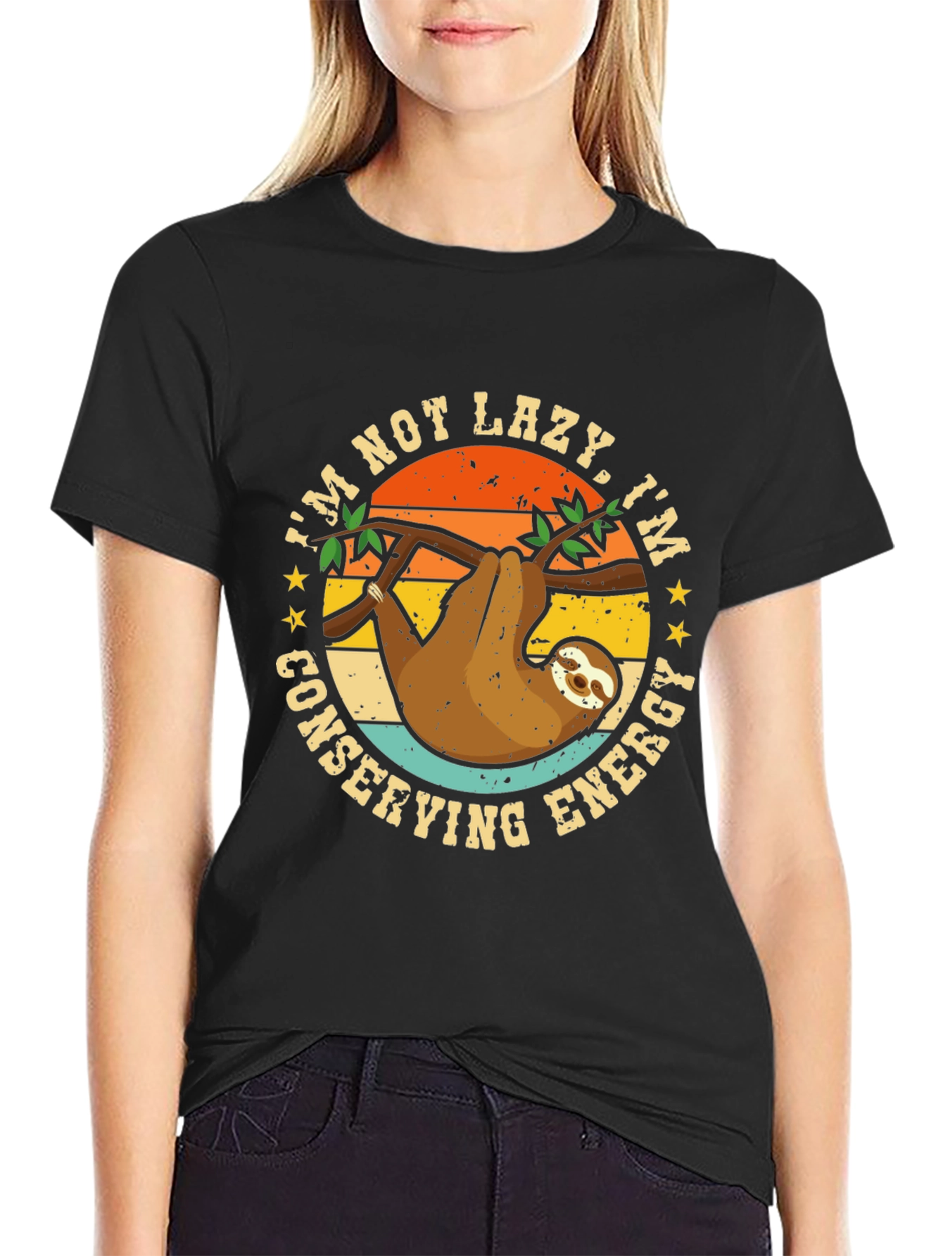 Im Not Lazy Sloth Graphic Tee