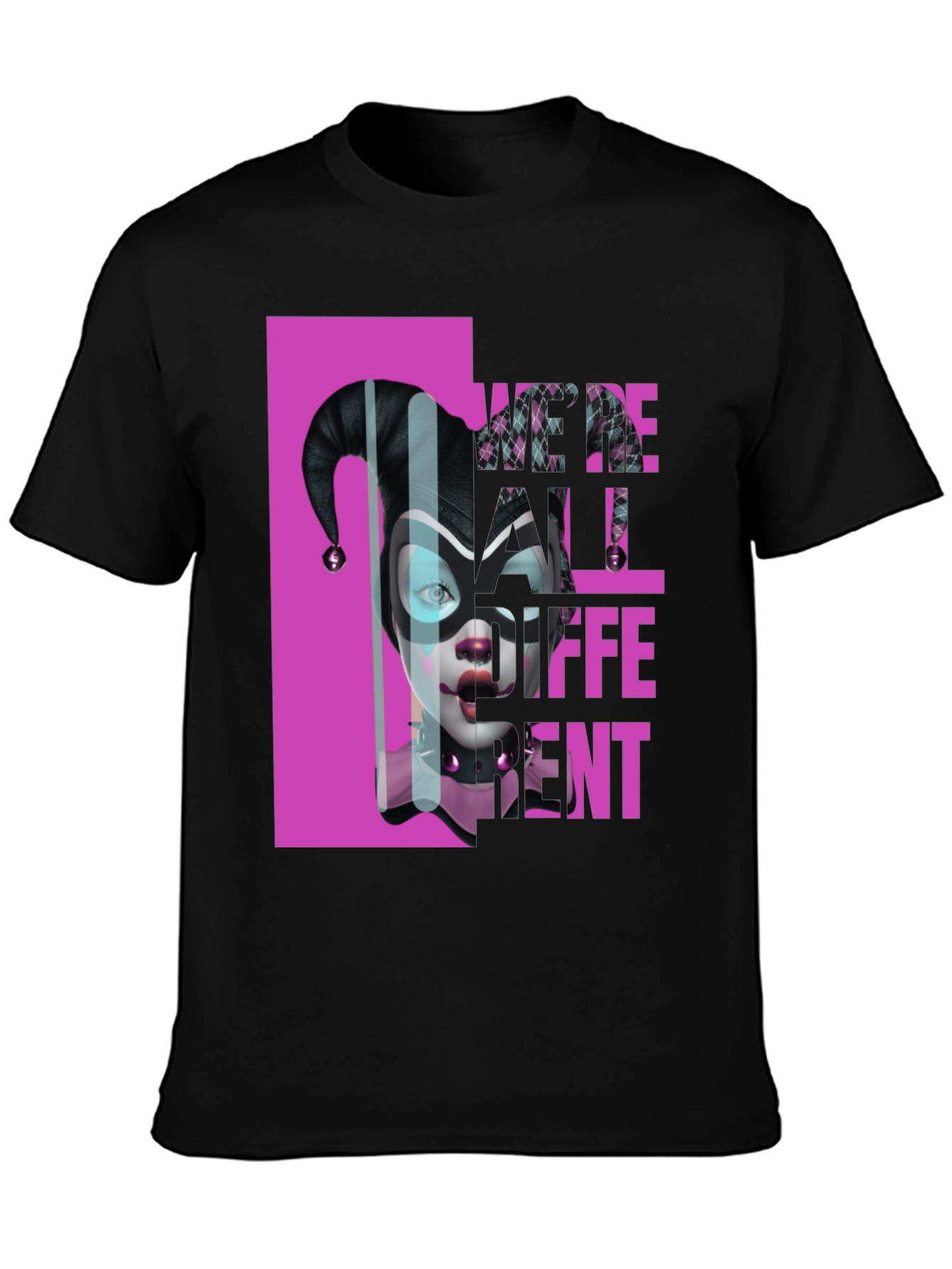 Harley Quinn Were All Different Graphic T-Shirt