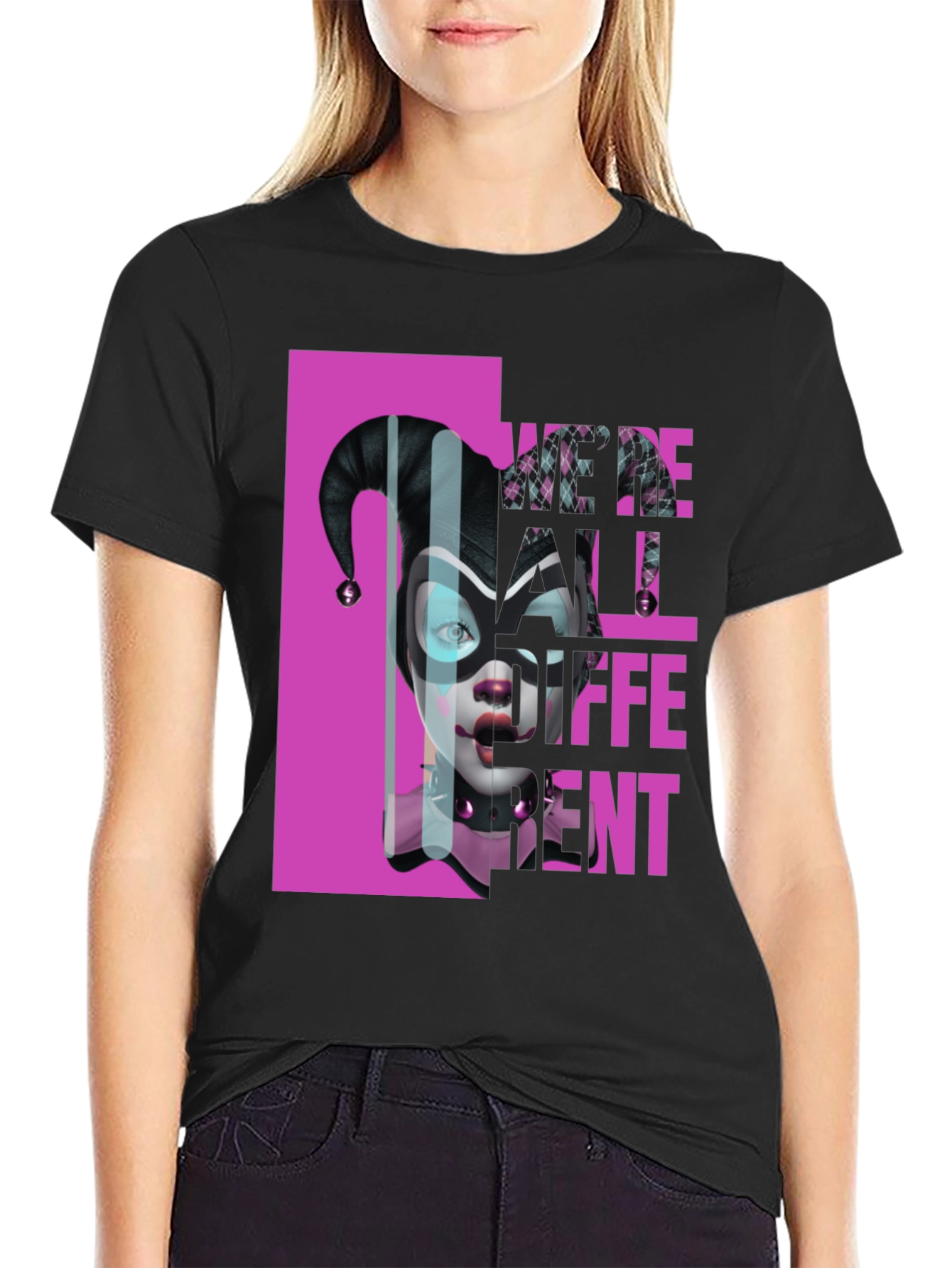 Harley Quinn Were All Different Graphic T-Shirt
