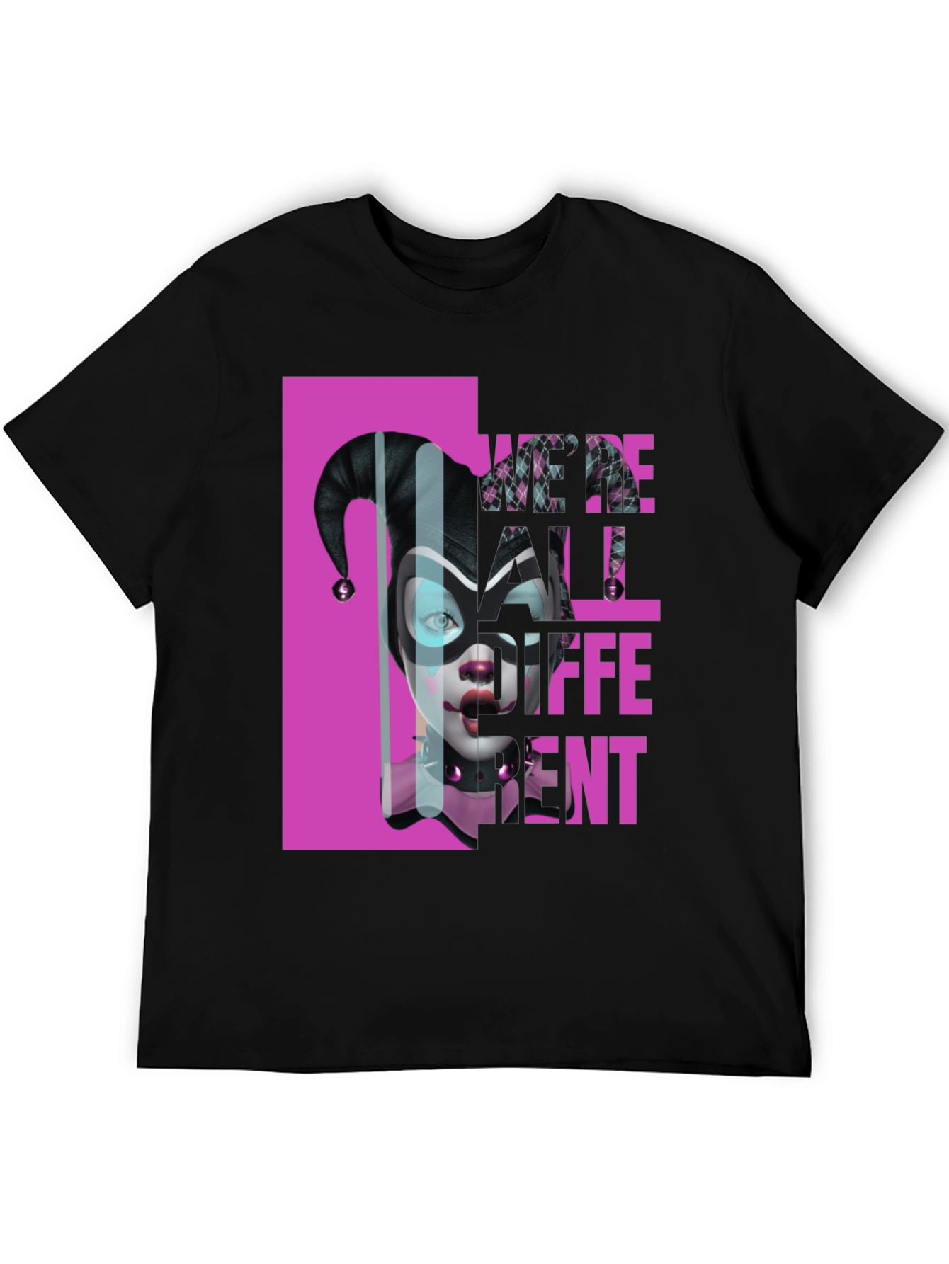 Harley Quinn Were All Different Graphic T-Shirt