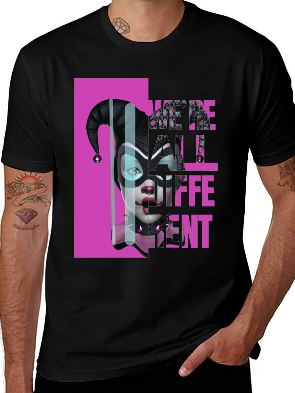 Harley Quinn Were All Different Graphic T-Shirt