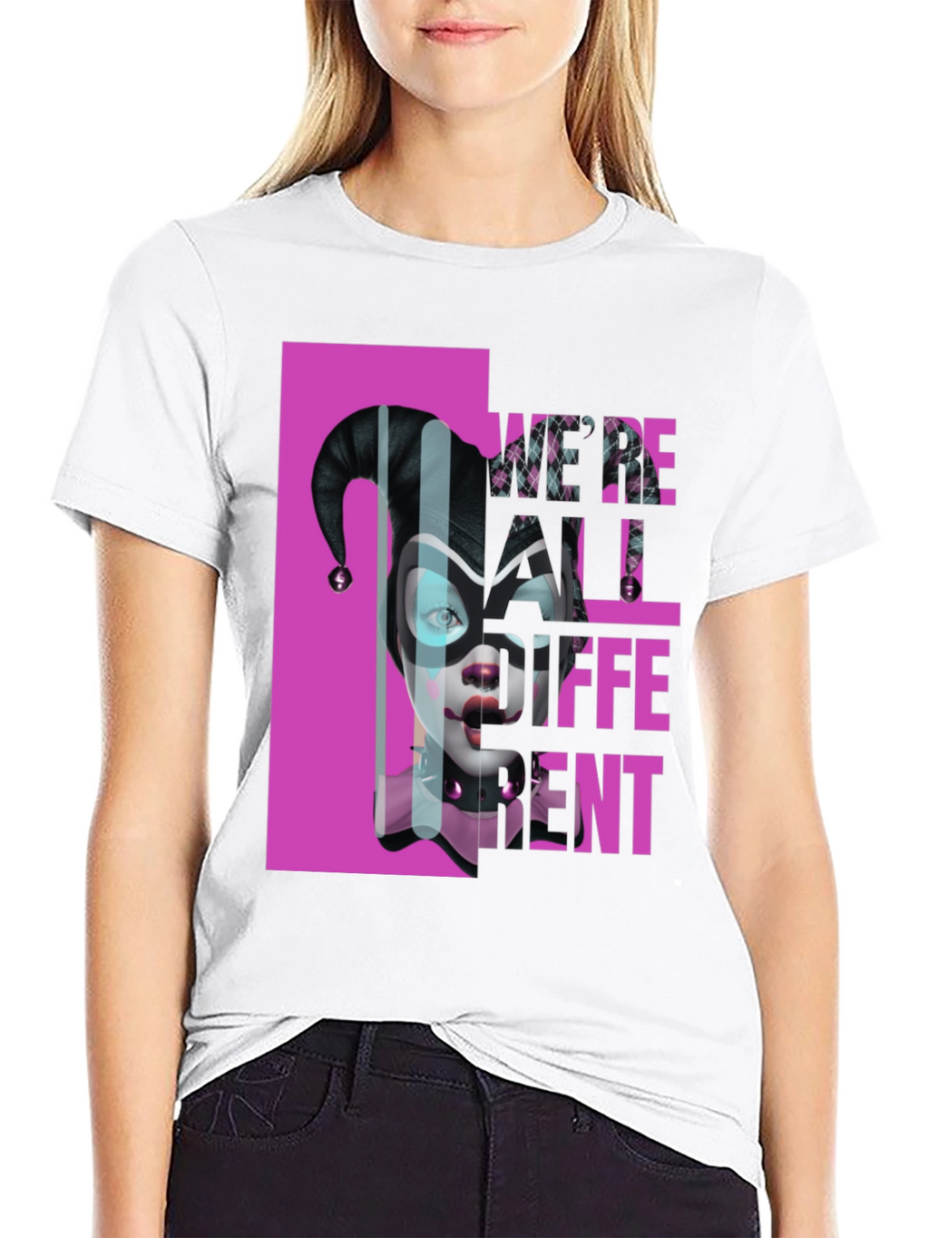 Harley Quinn Were All Different Graphic T-Shirt