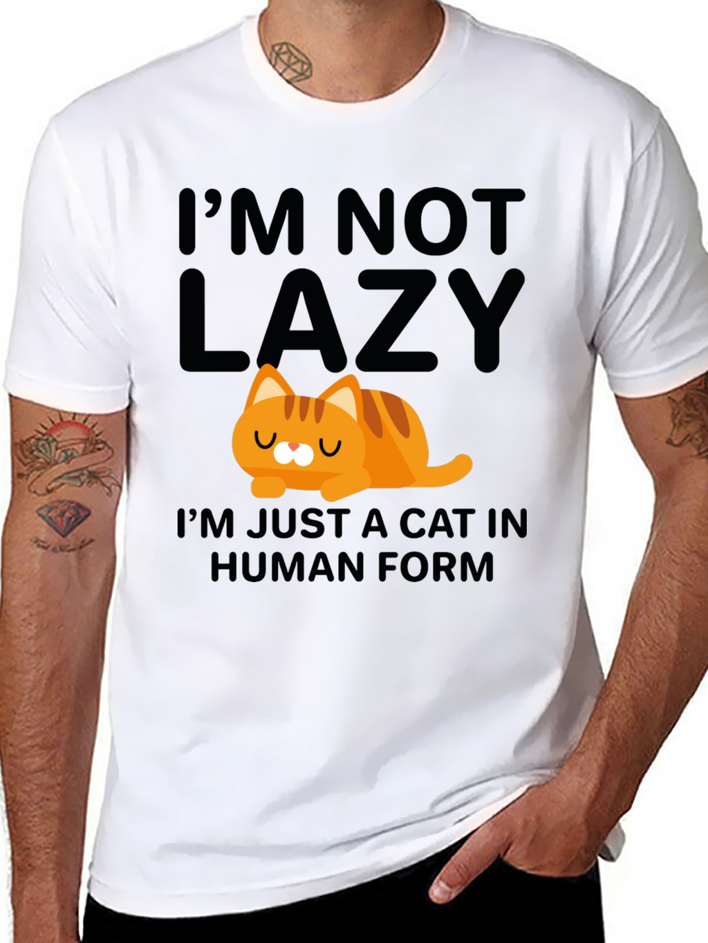 Lazy Cat in Human Form T-Shirt