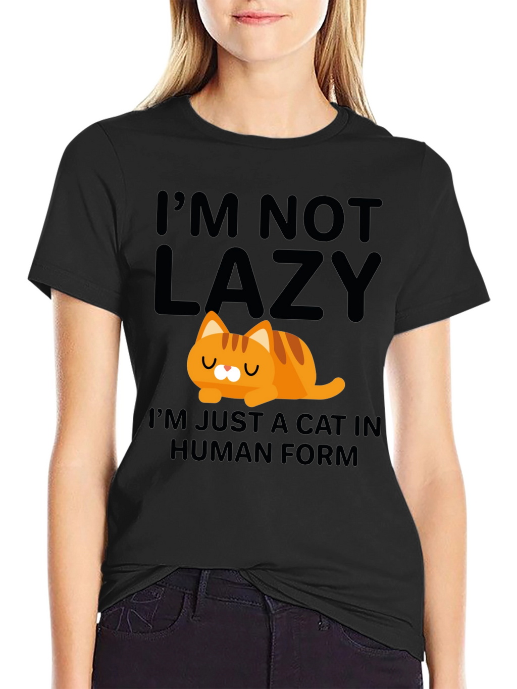 Lazy Cat in Human Form T-Shirt