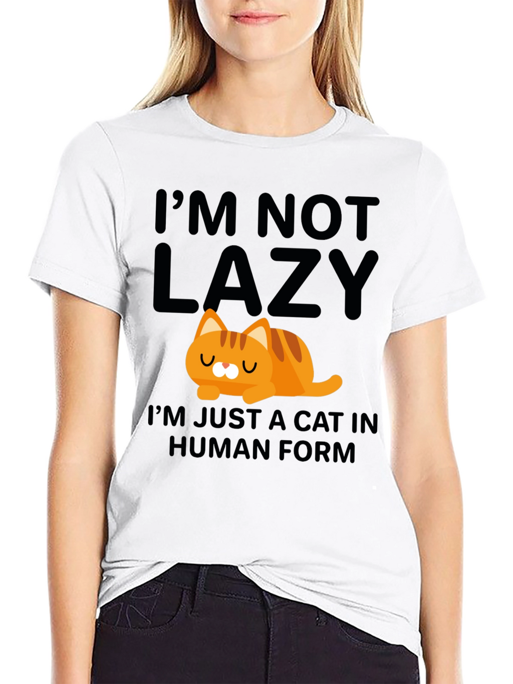 Lazy Cat in Human Form T-Shirt