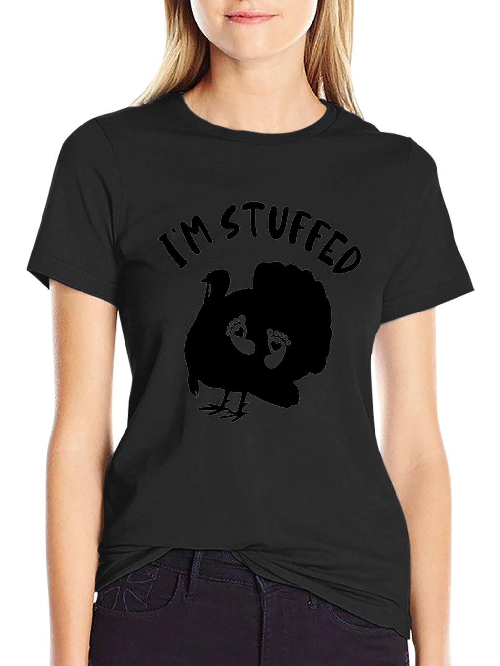 Im Stuffed Turkey Pregnancy T-Shirt - Thanksgiving Maternity Tee
