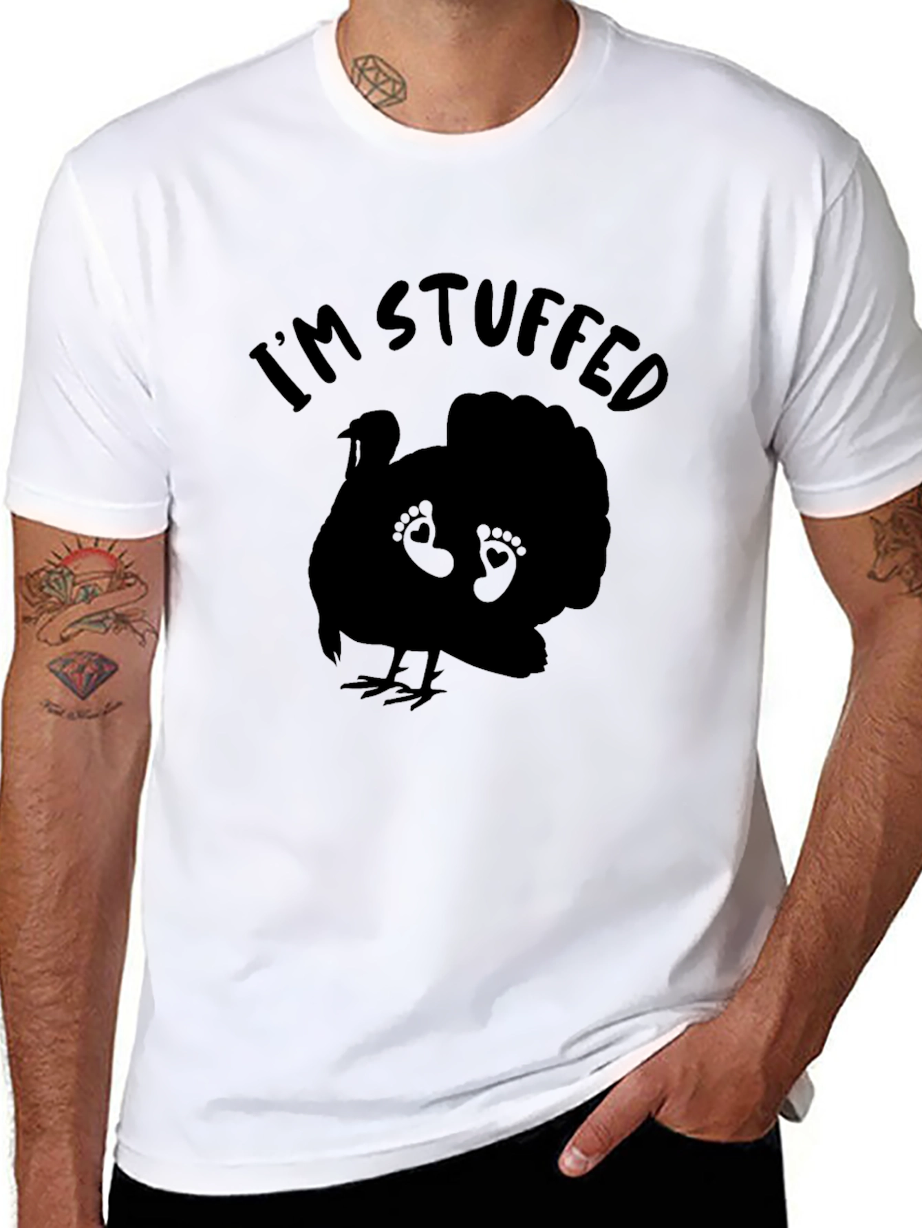 Im Stuffed Turkey Pregnancy T-Shirt - Thanksgiving Maternity Tee