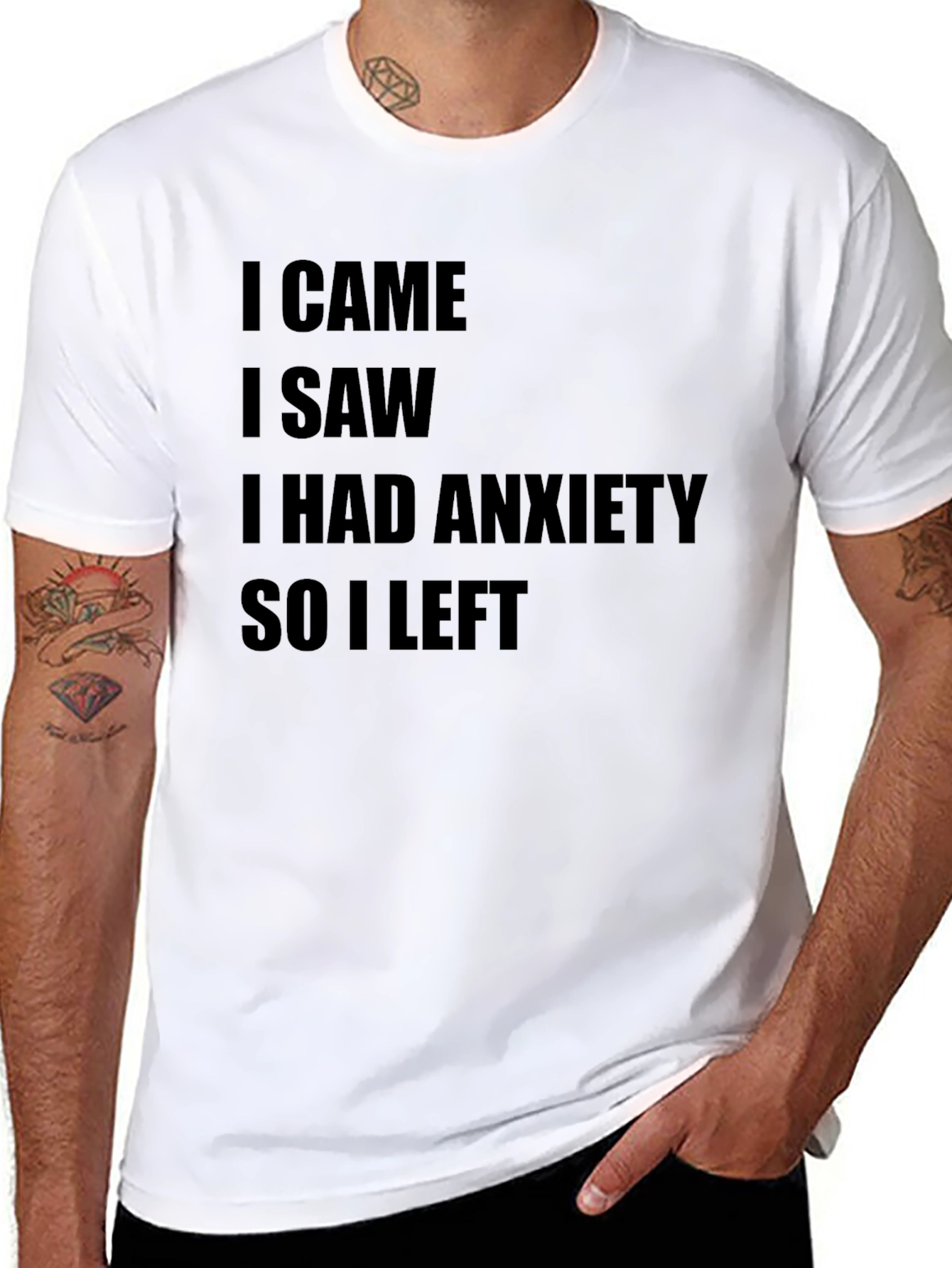 Anxiety Statement Tee - Soft Everyday Comfort