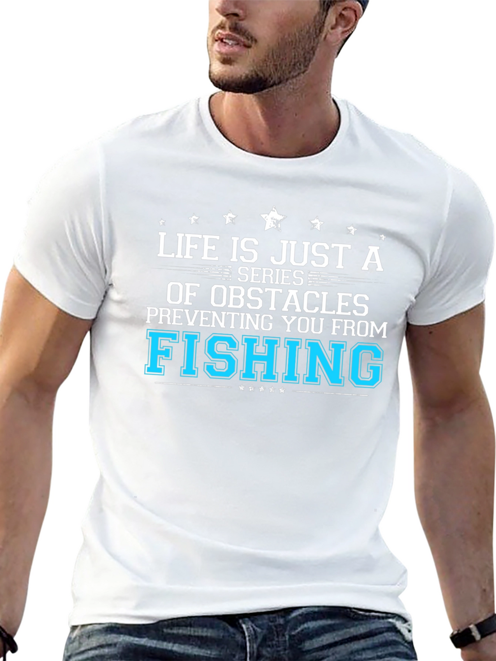 Fishing Obstacles Graphic Tee