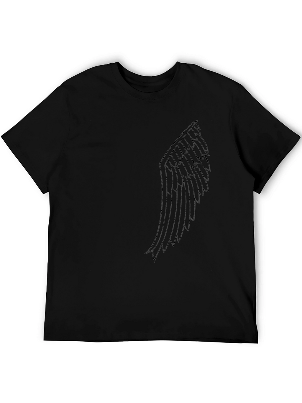 Wing Graphic Tee - Black Short Sleeve Shirt
