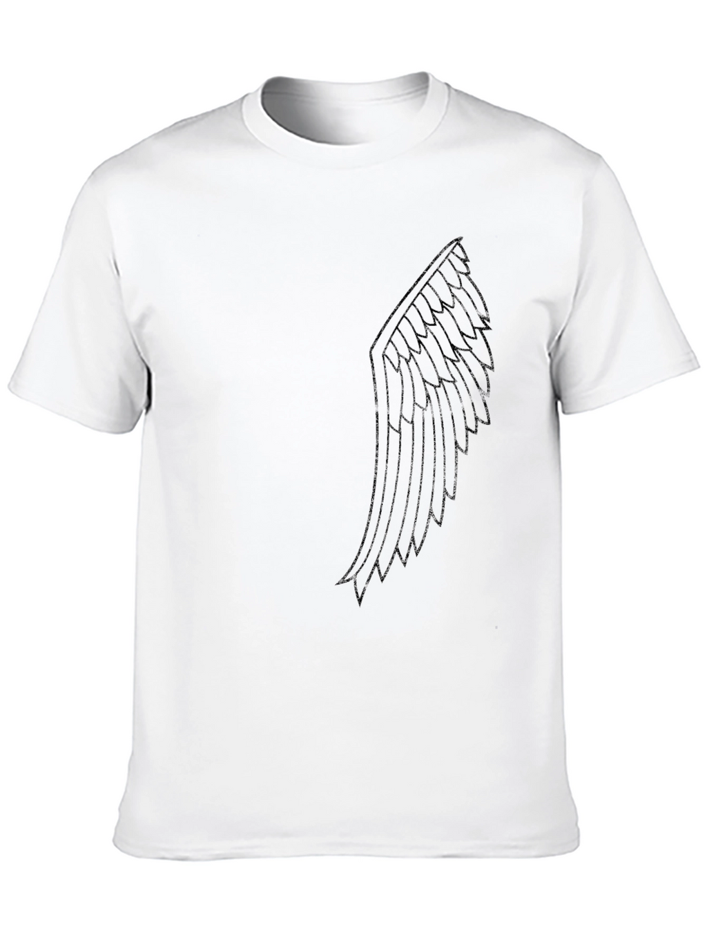 Wing Graphic Tee - Black Short Sleeve Shirt