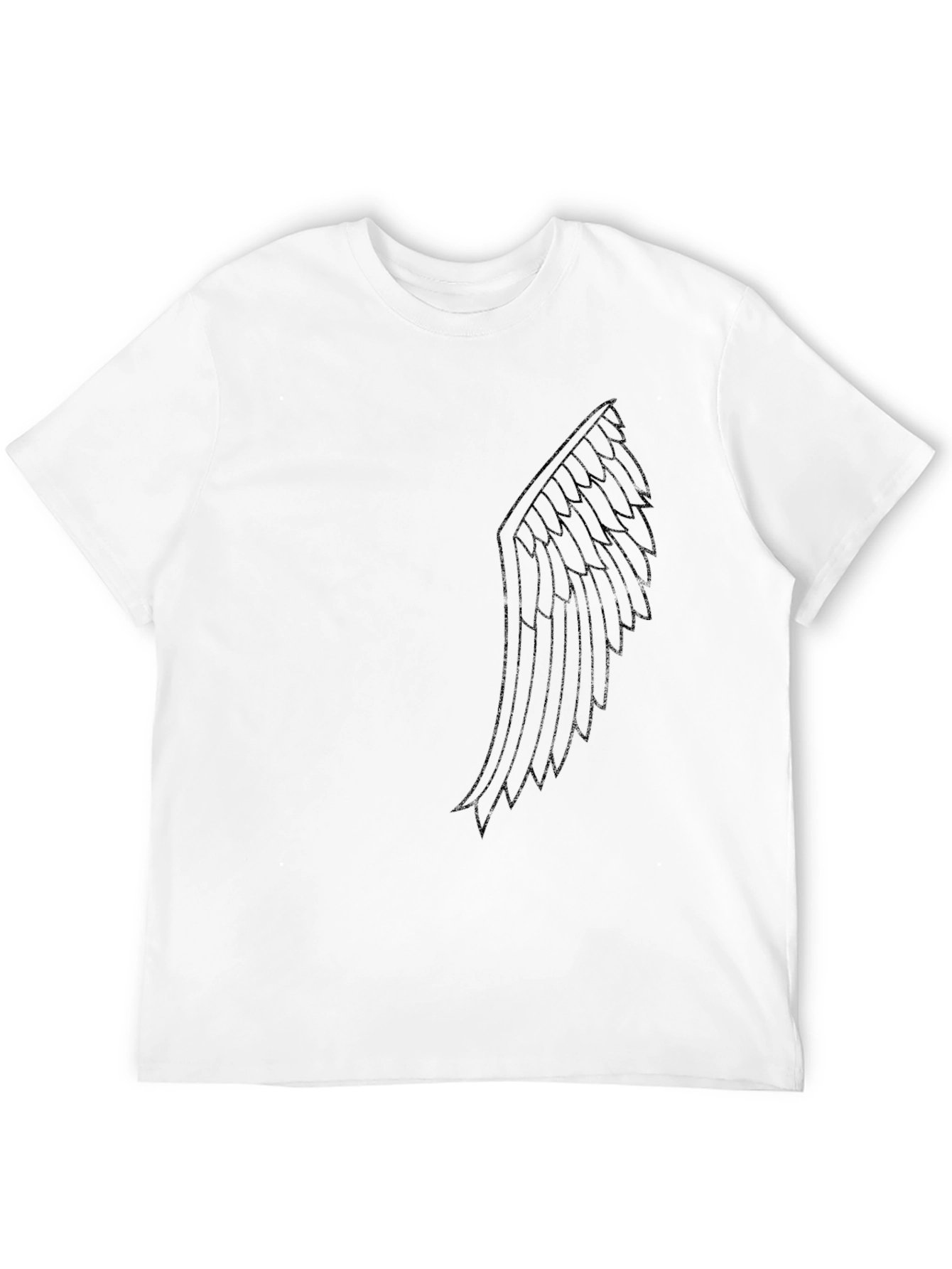 Wing Graphic Tee - Black Short Sleeve Shirt
