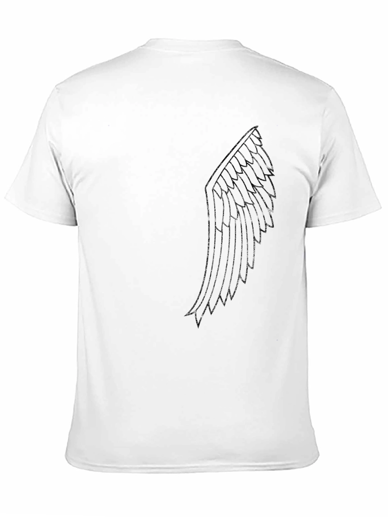 Wing Graphic Tee - Black Short Sleeve Shirt