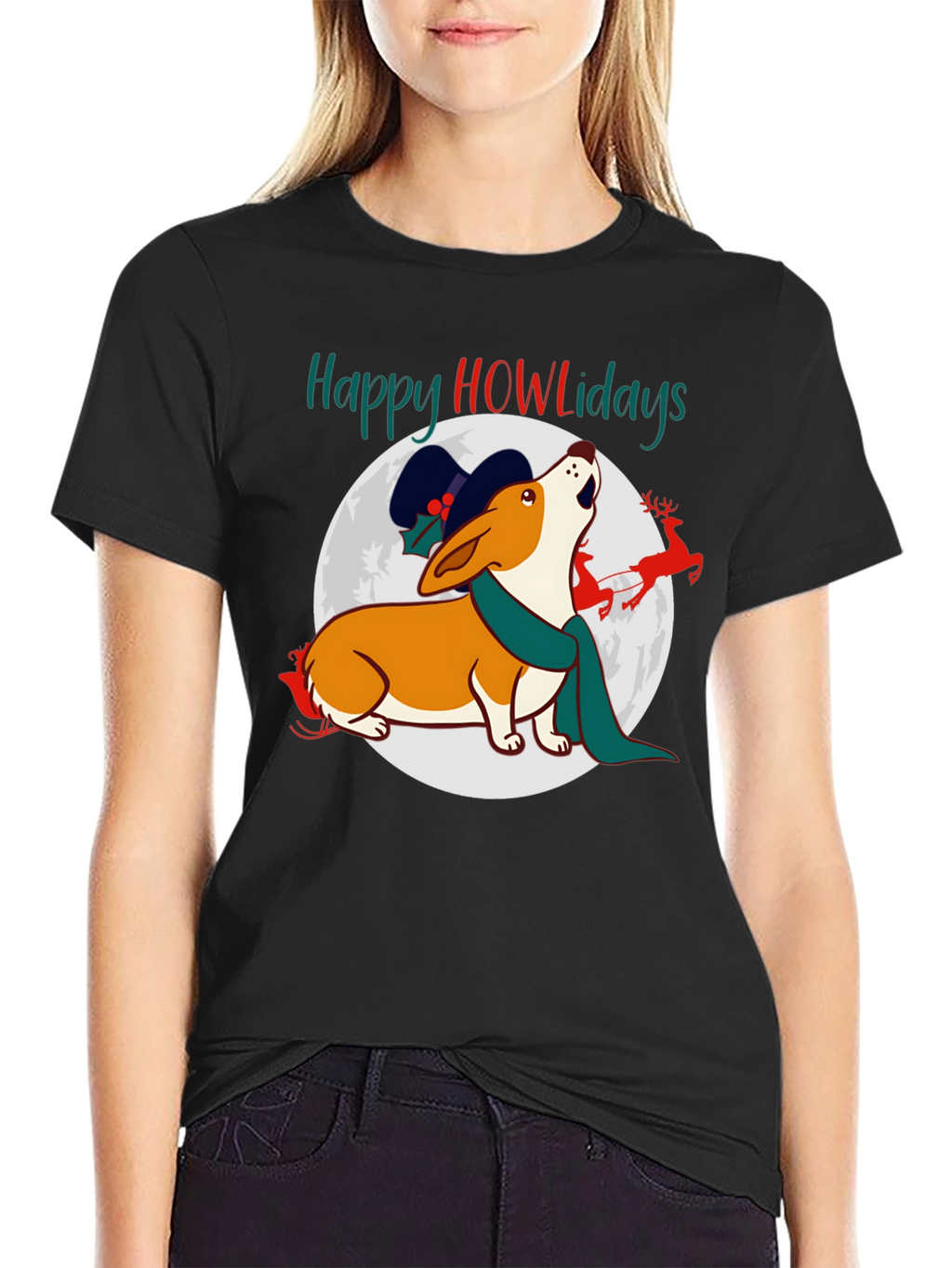Happy Howlidays Dog Christmas T-Shirt