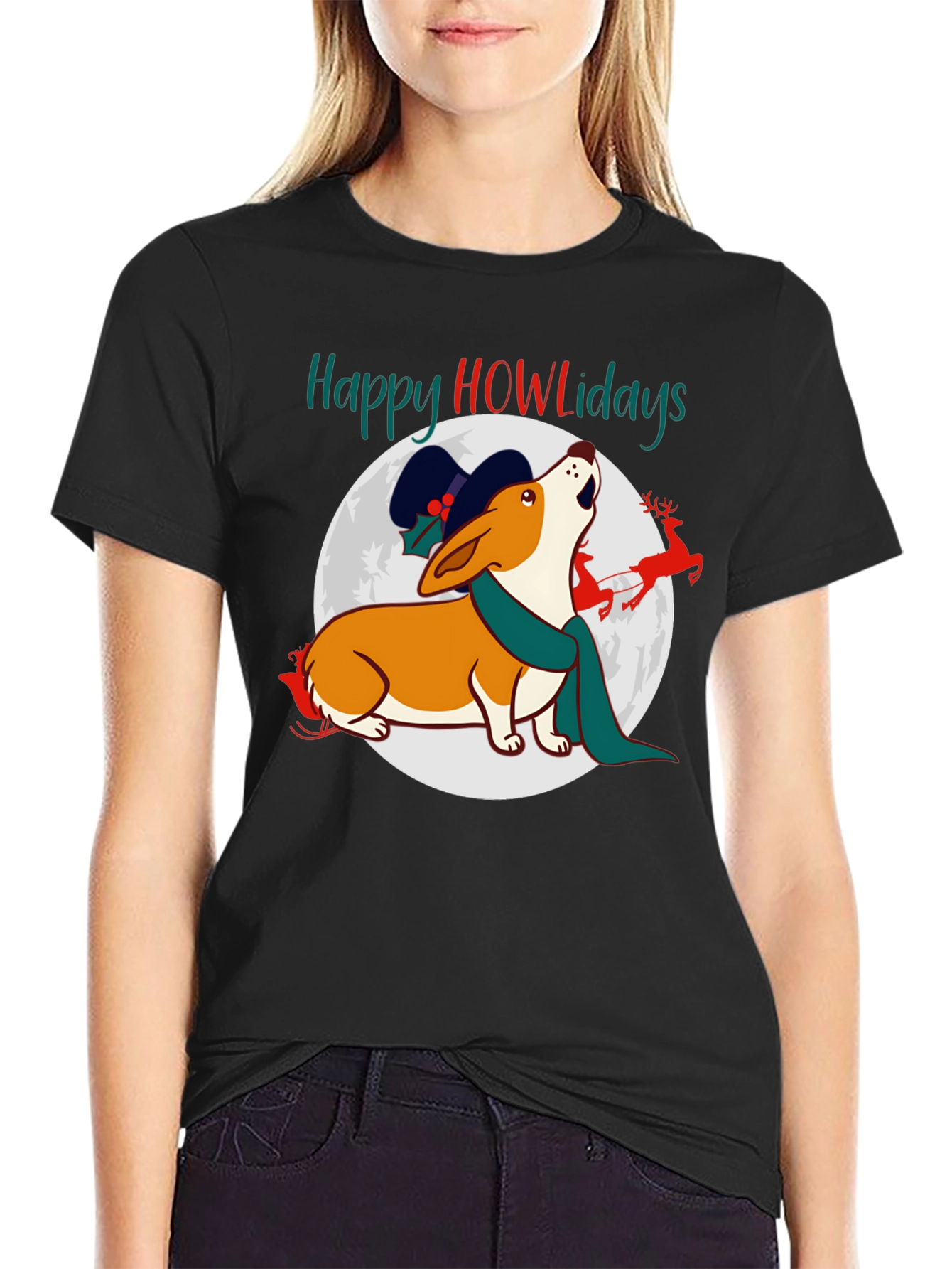 Happy Howlidays Dog Christmas T-Shirt